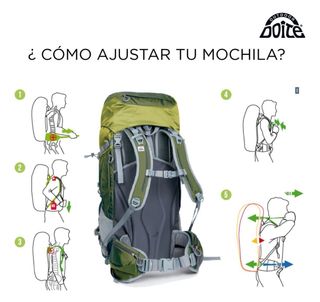 Mochila senderismo DOITE  60L. camino De Santiago.