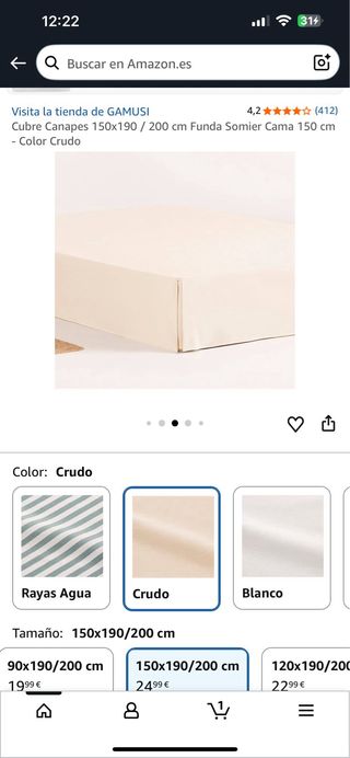 Funda Somier Cubre Canapés 150x190/200cm