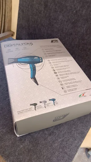 Parlux Digitalyon secador pelo azul