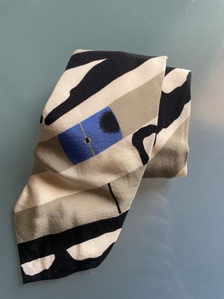 Cravatta Messori beige e grigio