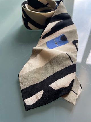 Cravatta Messori beige e grigio