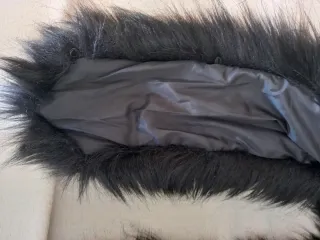 Forro/Bufanda Pelo Negro