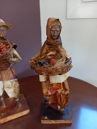 Figuras decorativas pareja de campesinos