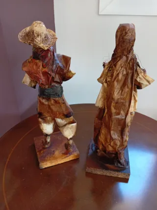 Figuras decorativas pareja de campesinos