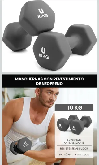 Set 2 Mancuernas 10 kg