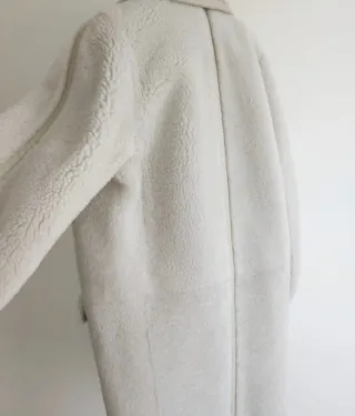 Max Mara Cappotto Montone Beige M