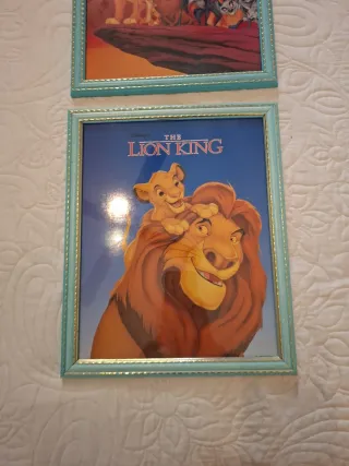 Medidas 33 ×27 Cuadros El Rey León (2 unidades)