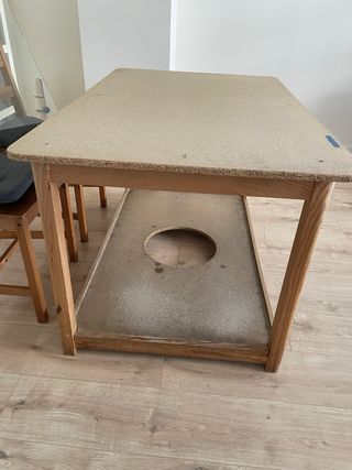 Mesa comedor camilla rectangular 6 plazas