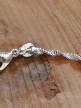 Collar de plata con perla