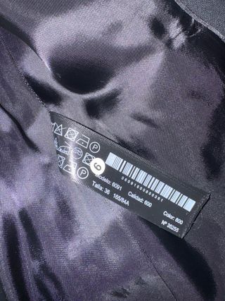 Blazer Massimo Dutti Negro Talla 36