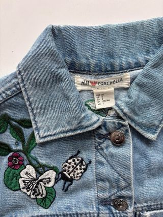 Chaqueta vaquera niña bordada 158