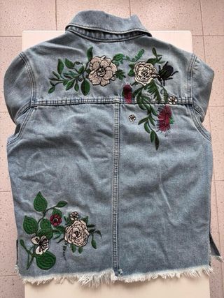 Chaqueta vaquera niña bordada 158