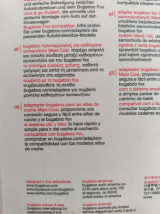 Adattatori Bugaboo per Maxi-Cosi