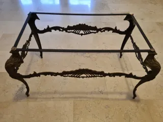 Base tavolino ferro battuto anni '70