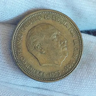 Moneda 2.5 Pesetas Franco 1953*54*