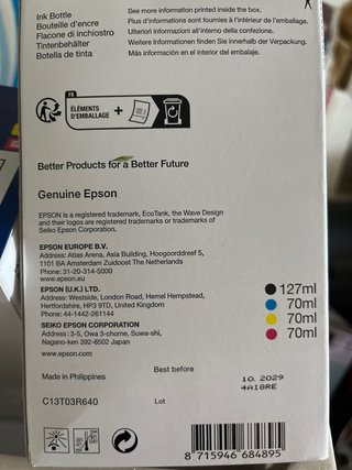 2 Multipacks Tinta Epson Ecotank 102
