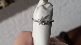 Anillo inspirado en mariposa rosa Pandora