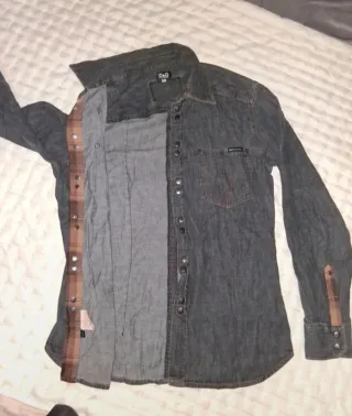 D&G Giacca in Denim Grigia Taglia L