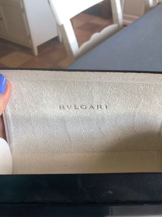 Gafas de sol Bulgari negras y plateadas