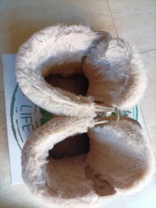 Botas Panama Jack Beige y Blanco Talla 40