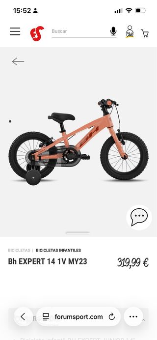 Bicicleta BH Expert Niños 14