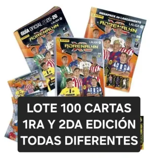 Adrenalyn XL 2025-26- Lote 100 cartas diferentes