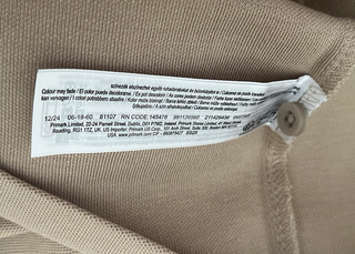 Polo beige hombre manga corta