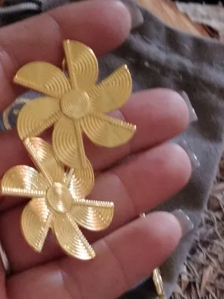 Conjunto Joyas África Doradas