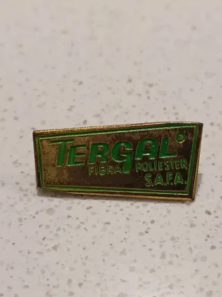 Insignia antigua Tergal Fibra Poliéster