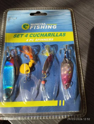Set 4 Cucharillas Pesca Muncisa Spinners