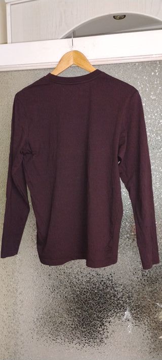 Camiseta manga larga vino