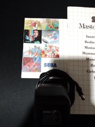 Sega Master System II - adaptador y manual