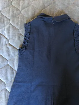 Vestido Zara Azul Marino Talla L