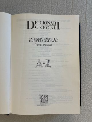 DiccionarioGregal valenciano castellano