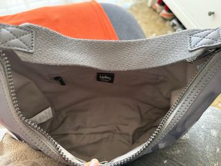 Bolso Hombro Kipling Gris Camuflaje