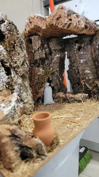 Grande presepe in sughero