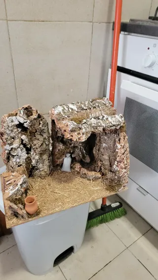 Grande presepe in sughero