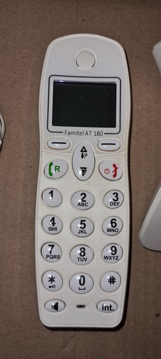 Teléfono Inalámbrico Famitel AT 180 Blanco