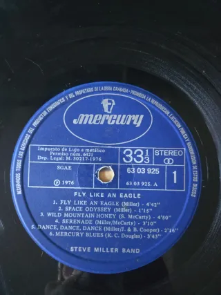 Vinilo Steve Miller Band - Fly Like an Eagle