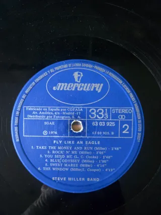 Vinilo Steve Miller Band - Fly Like an Eagle