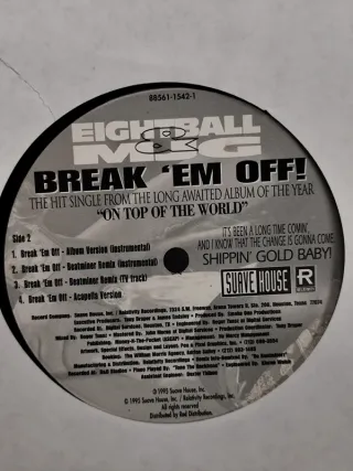 Vinilo Rap Eightball & MJG - Break 'Em Off 12"