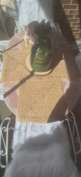 Tavolo da giardino esterno in ferro e pietra