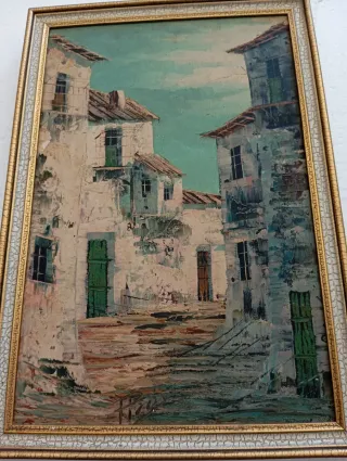 Cuadro antiguo óleo sobre lienzo