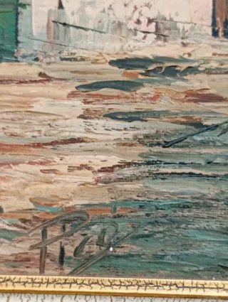 Cuadro antiguo óleo sobre lienzo