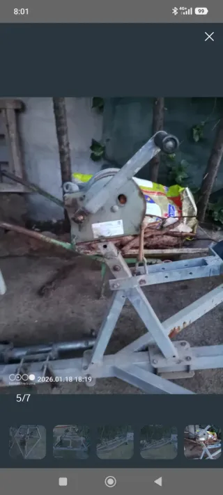 Remolque para barco con cabrestante