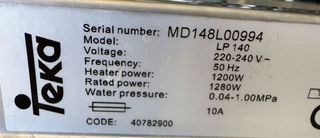 LAVAVAJILLAS TEKA DE SOBREMESA 6 SERVICIOS A+