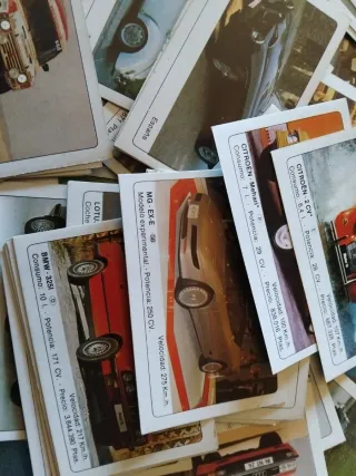 Cromos  antiguos Coches Motor 16