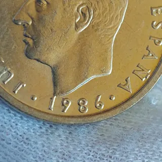 Moneda 100 Pesetas  1986 Con 2 VARIANTES BUSTO PEQ