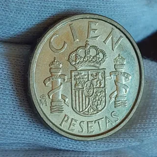 Moneda 100 Pesetas  1986 Con 2 VARIANTES BUSTO PEQ