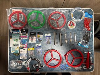 Lote de articulos de pesca